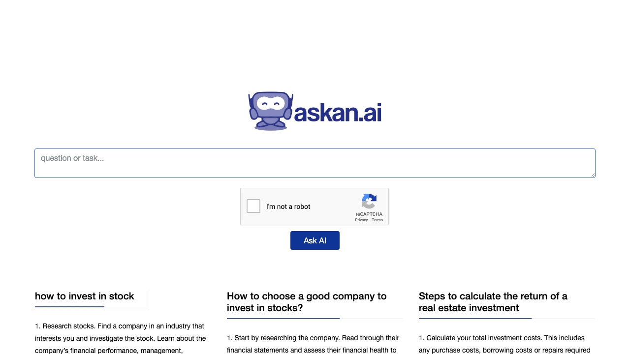 Ask an AI网页截图,Ask an AI网页快照