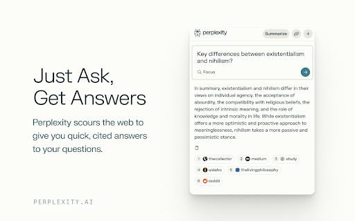 Perplexity – AI Companion网页截图,Perplexity – AI Companion网页快照