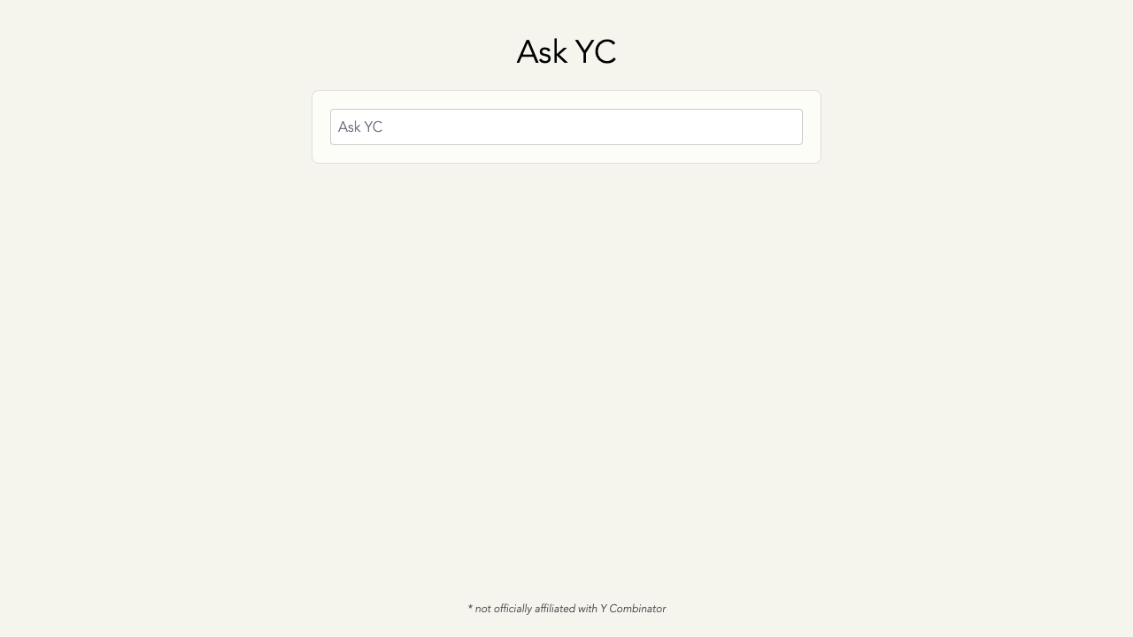 Ask YC网页截图,Ask YC网页快照