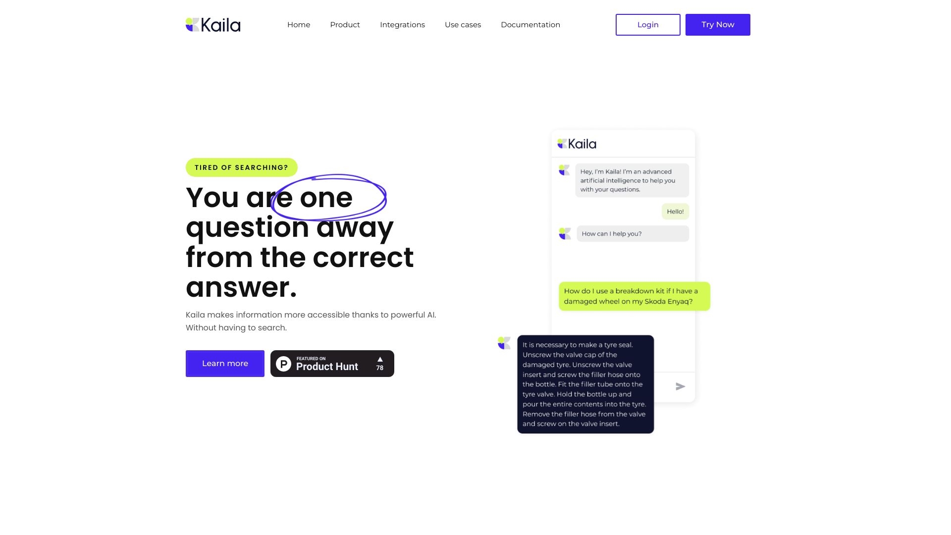Kaila AI网页截图,Kaila AI网页快照