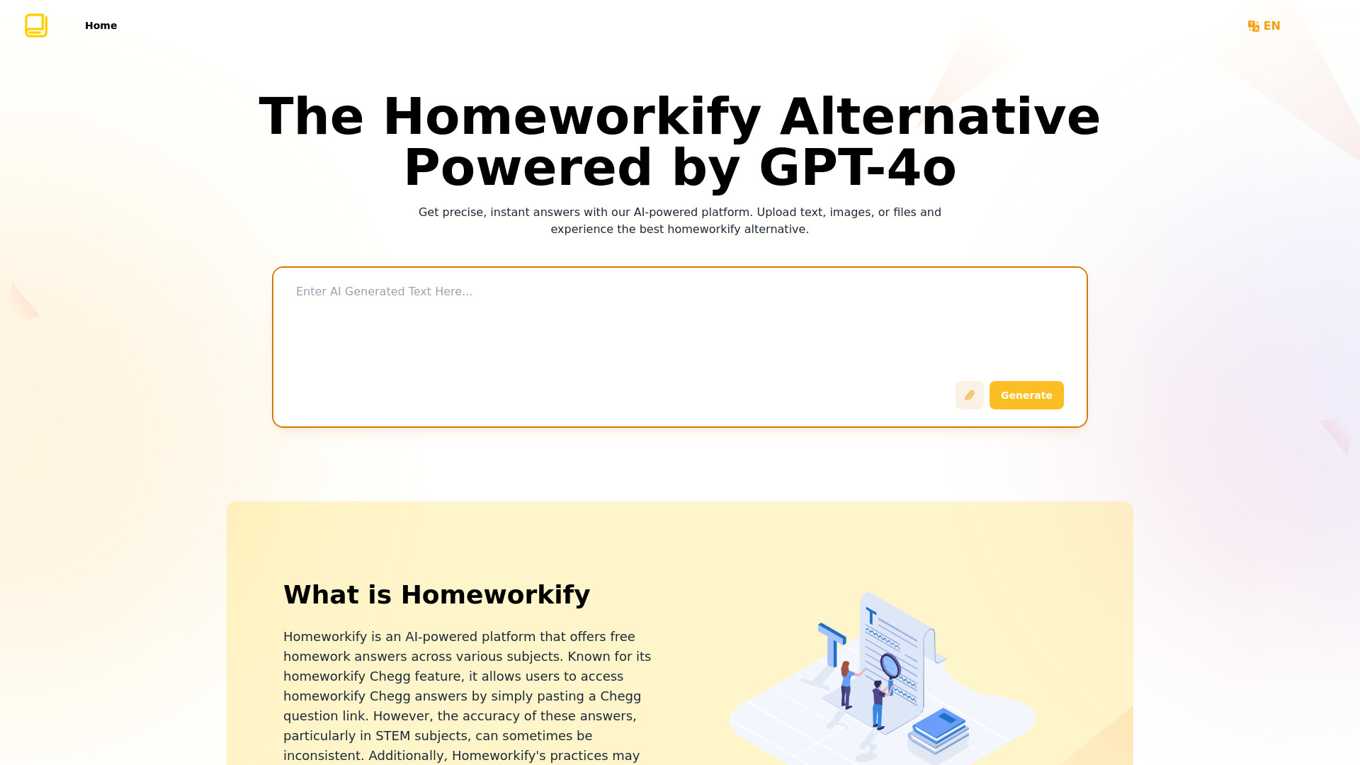 Homeworkify.im : Homework with GPT-4o网页截图,Homeworkify.im : Homework with GPT-4o网页快照