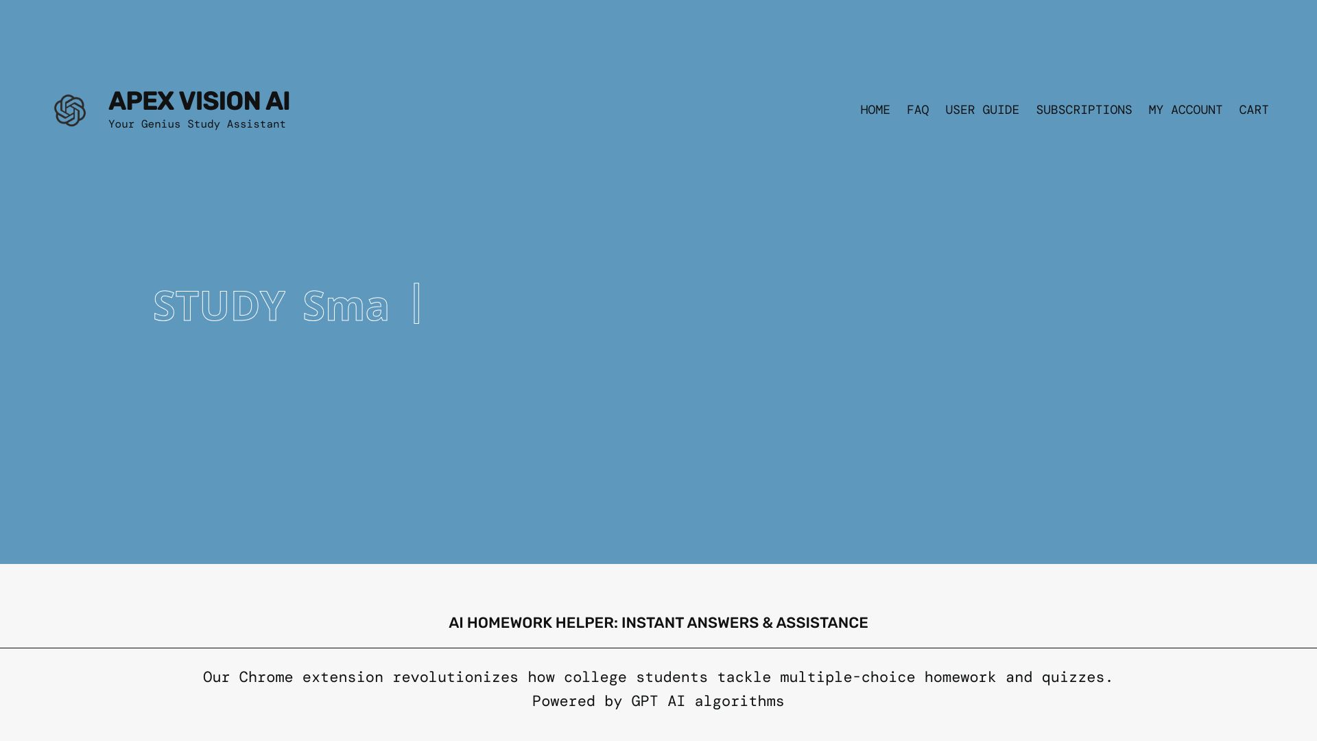 Apex Vision AI – Homework & Quiz Answering AI网页截图,Apex Vision AI – Homework & Quiz Answering AI网页快照