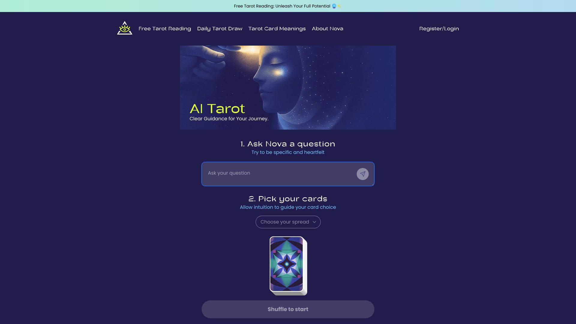 AI Tarot Master网页截图,AI Tarot Master网页快照