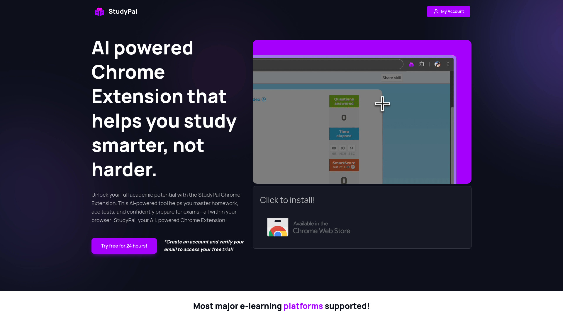 StudyPal网页截图,StudyPal网页快照