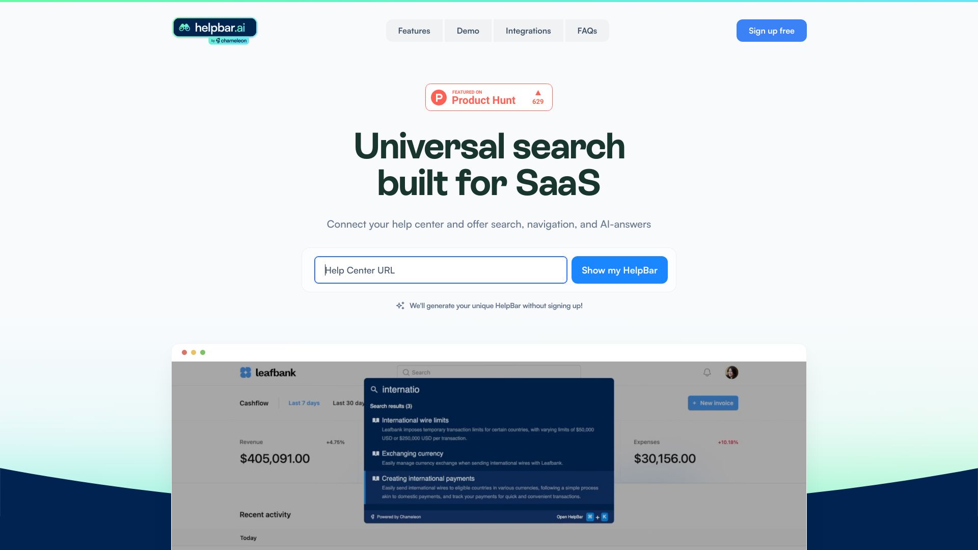 HelpBar.ai网页截图,HelpBar.ai网页快照