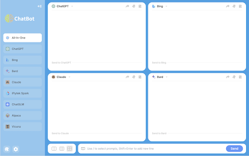 ChatBot AI – ChatGPT & Claude & Bard & Bing网页截图,ChatBot AI – ChatGPT & Claude & Bard & Bing网页快照