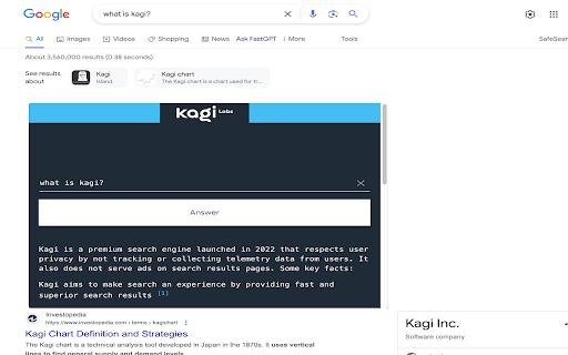 Ask Kagi FastGPT网页截图,Ask Kagi FastGPT网页快照