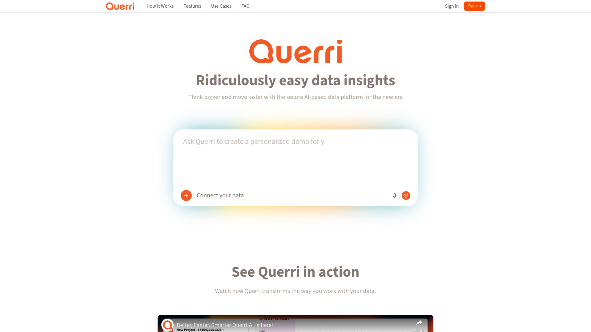 Querri网页截图,Querri网页快照