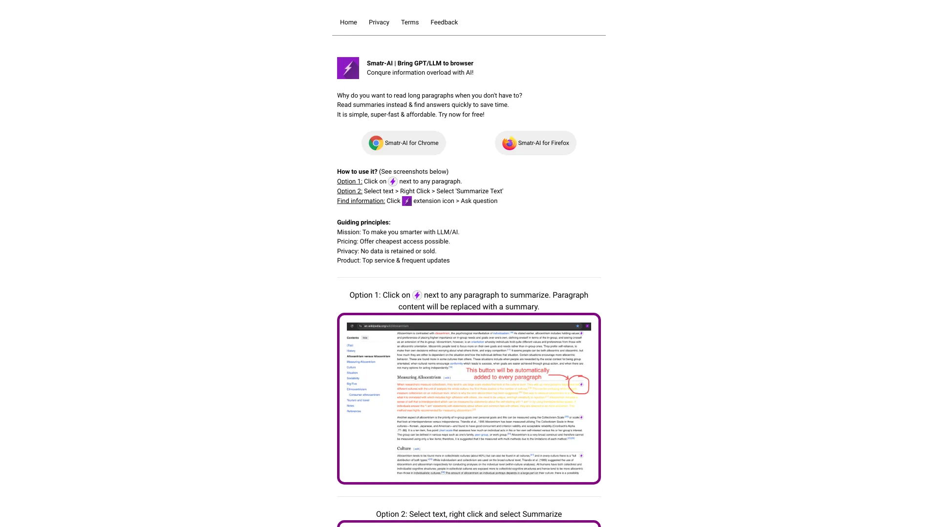 Smatr-AI: GPT/LLM for your browser网页截图,Smatr-AI: GPT/LLM for your browser网页快照