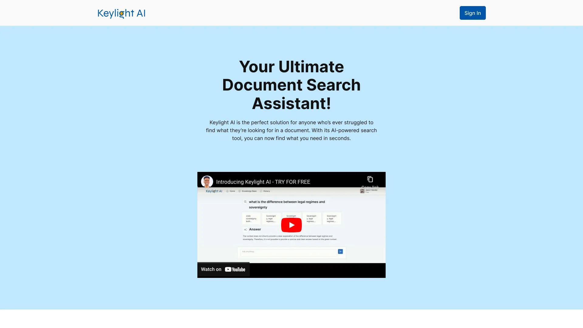 Keylight AI网页截图,Keylight AI网页快照