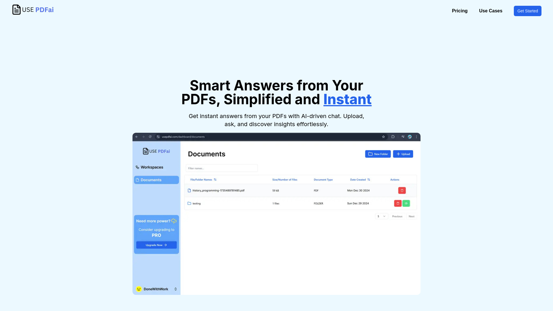 Use PDF AI网页截图,Use PDF AI网页快照