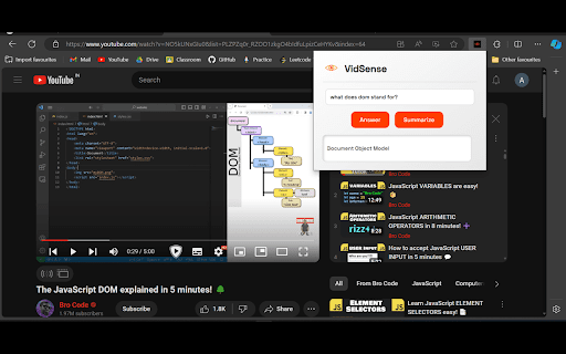 VidSense网页截图,VidSense网页快照