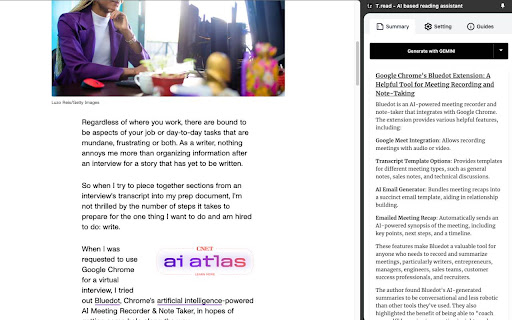 T.read – AI based reading assistant网页截图,T.read – AI based reading assistant网页快照