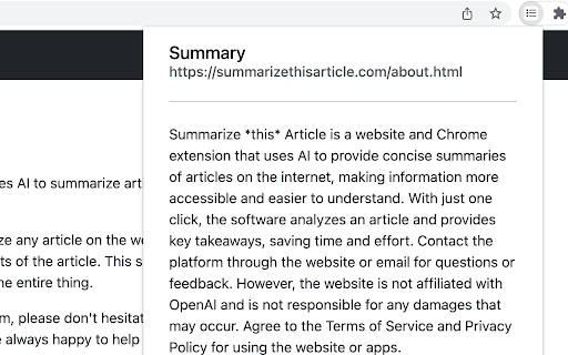 Summarize *this* Article网页截图,Summarize *this* Article网页快照