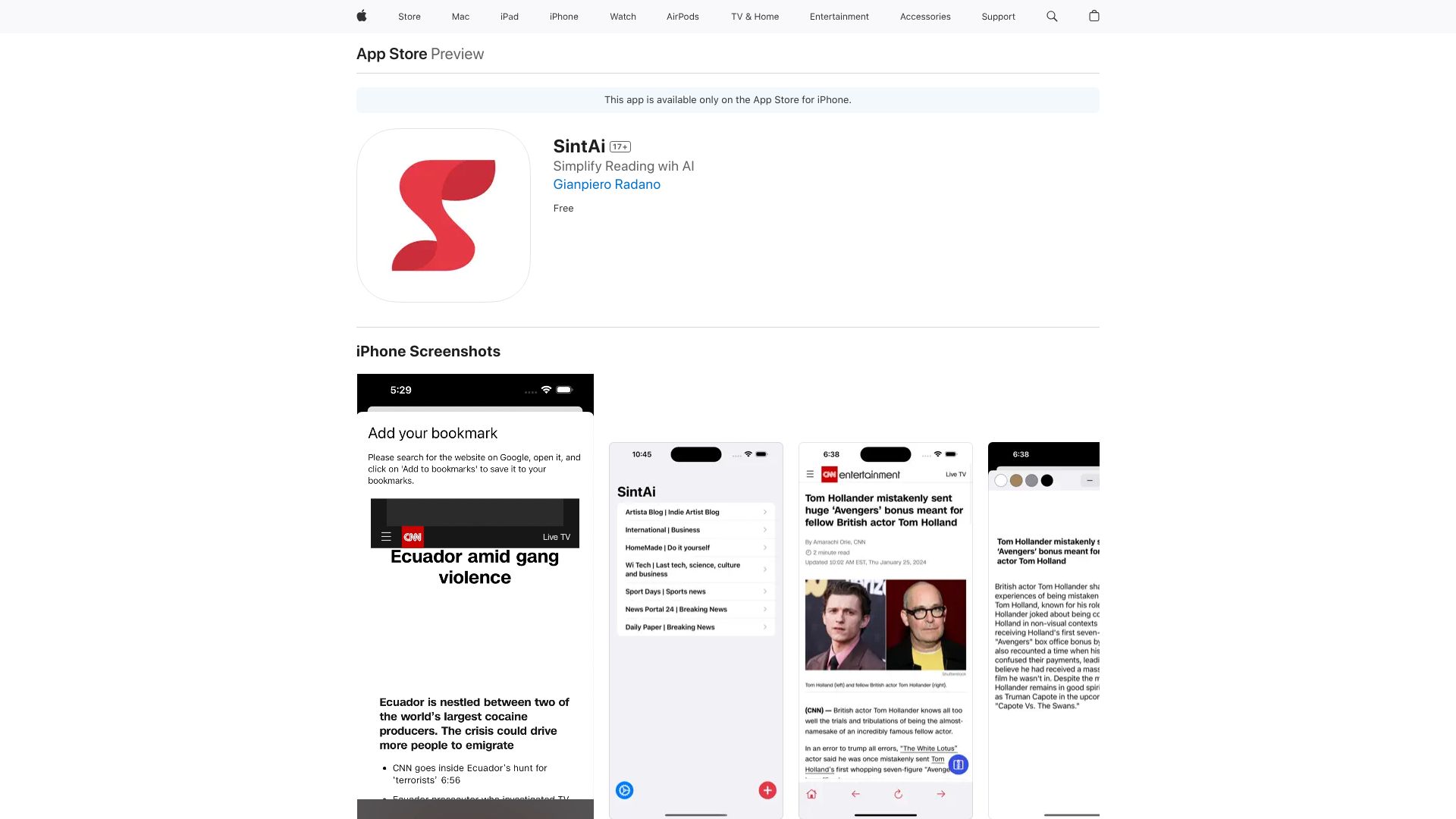 SintAi网页截图,SintAi网页快照