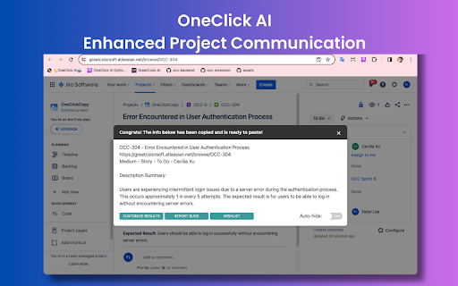 OneClick AI网页截图,OneClick AI网页快照