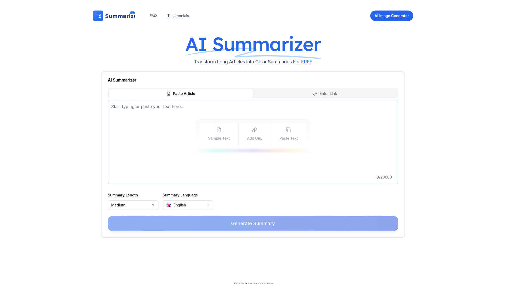 AI Summarizer best网页截图,AI Summarizer best网页快照