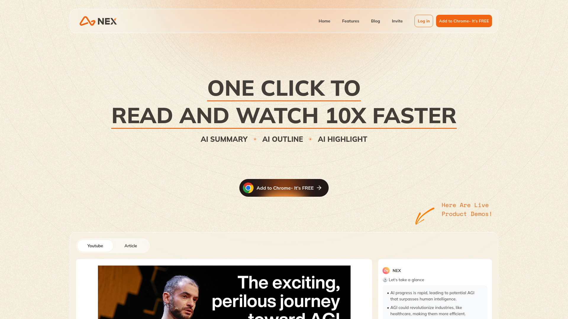 Nex : AI Knowledge Copilot网页截图,Nex : AI Knowledge Copilot网页快照