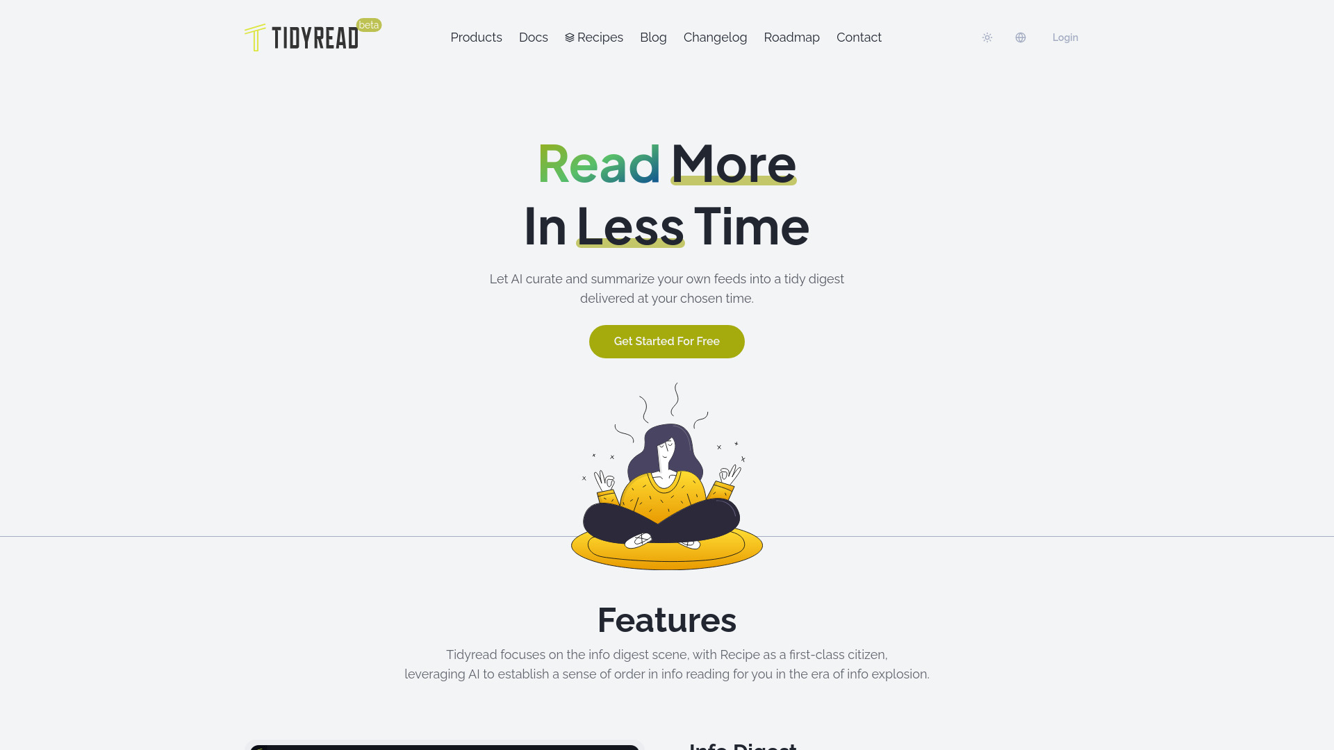 Tidyread网页截图,Tidyread网页快照