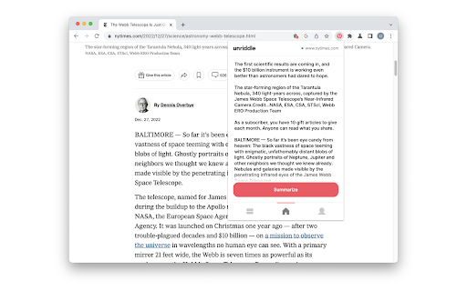 Unriddle: AI-generated Summaries网页截图,Unriddle: AI-generated Summaries网页快照