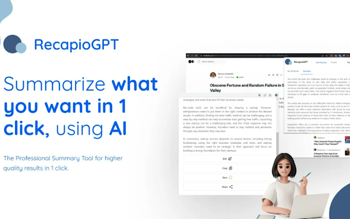 RecapioGPT网页截图,RecapioGPT网页快照