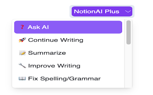 NotionAI Plus网页截图,NotionAI Plus网页快照