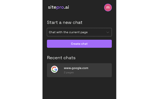 SitePro: Chat with websites like a pro网页截图,SitePro: Chat with websites like a pro网页快照