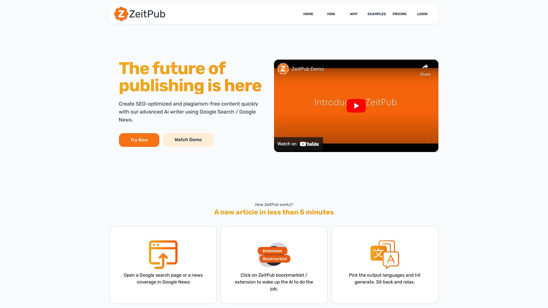 ZeitPub网页截图,ZeitPub网页快照