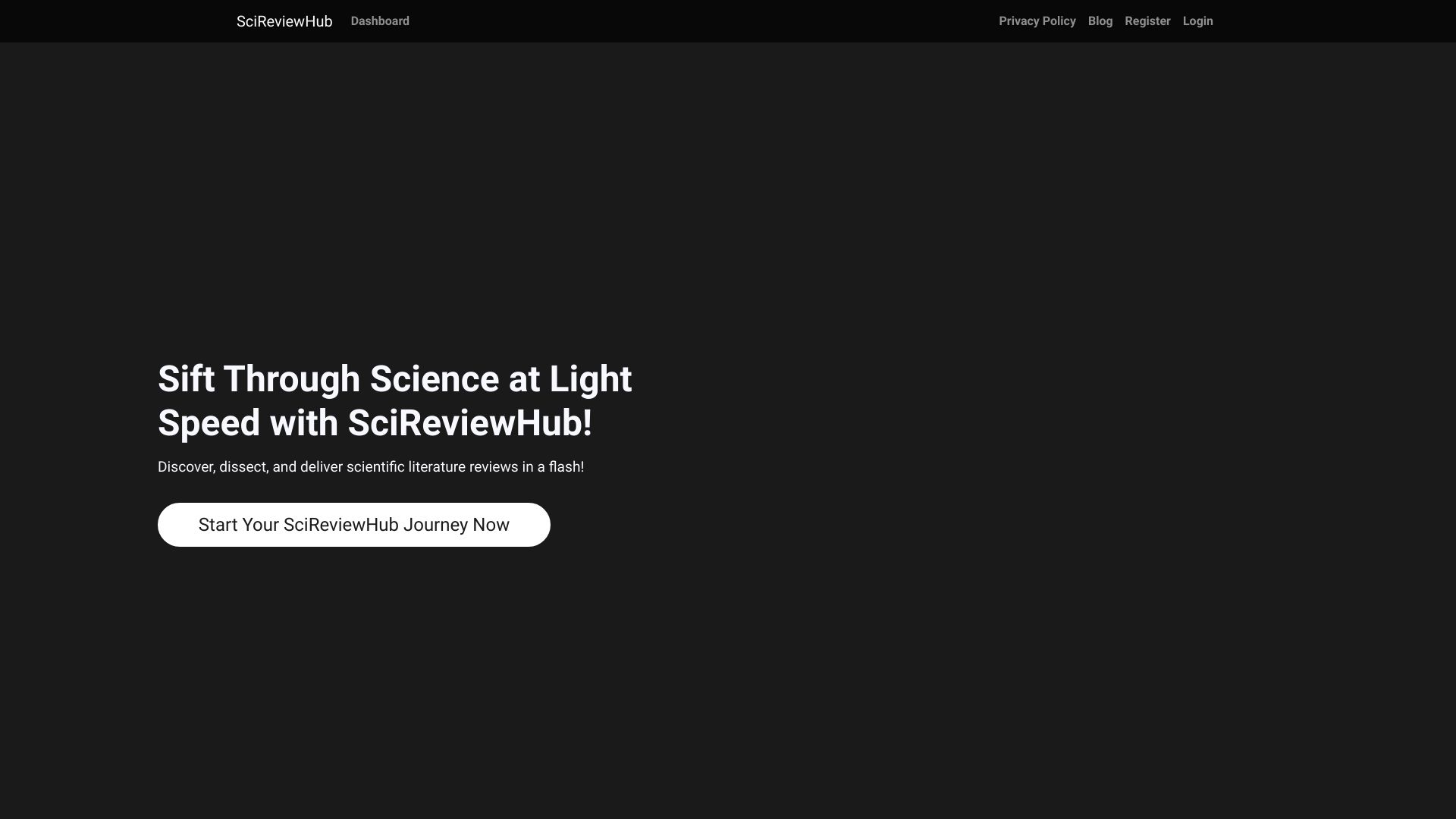 SciReviewHub网页截图,SciReviewHub网页快照