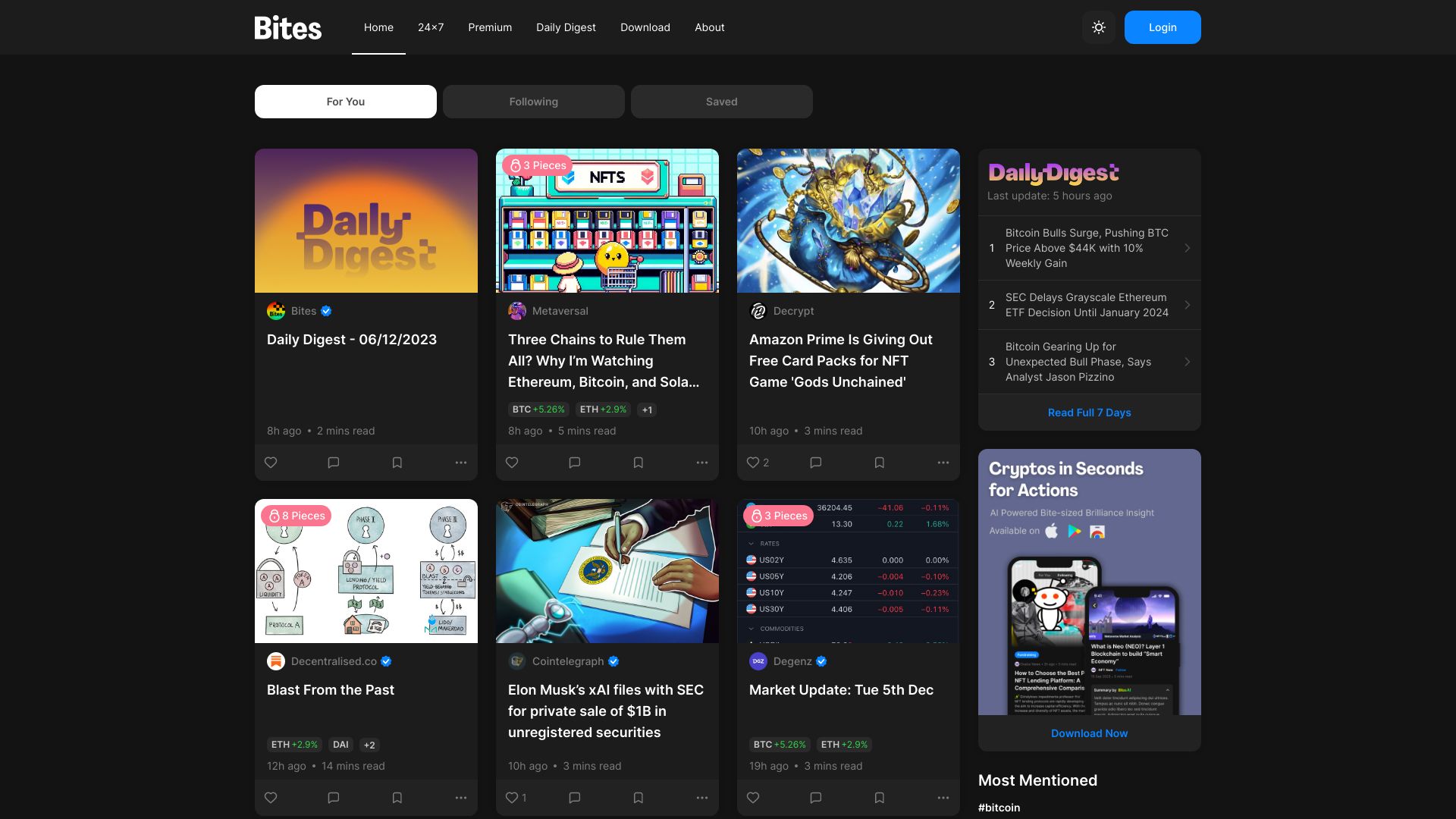 Bites网页截图,Bites网页快照
