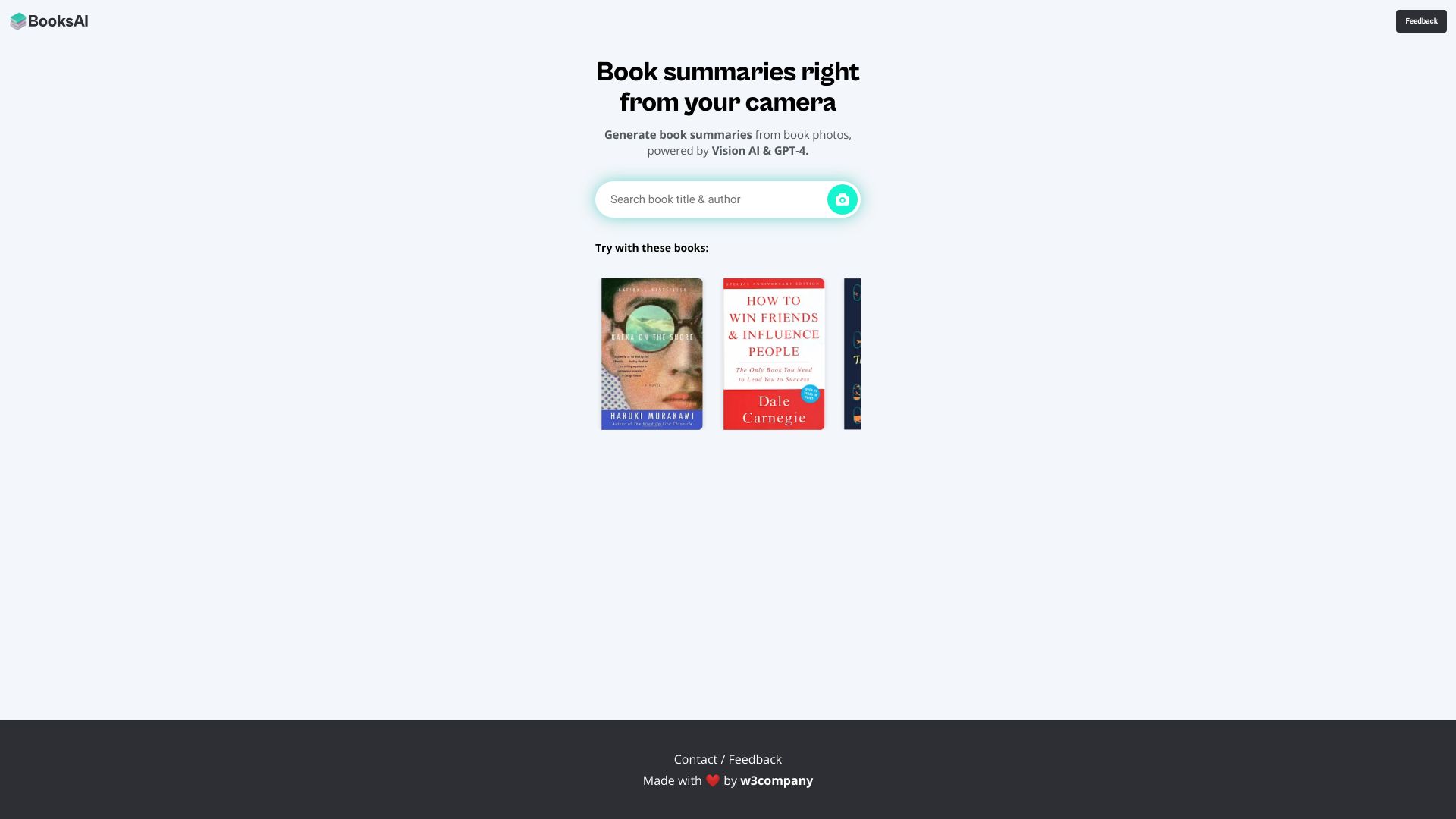 BooksAI网页截图,BooksAI网页快照