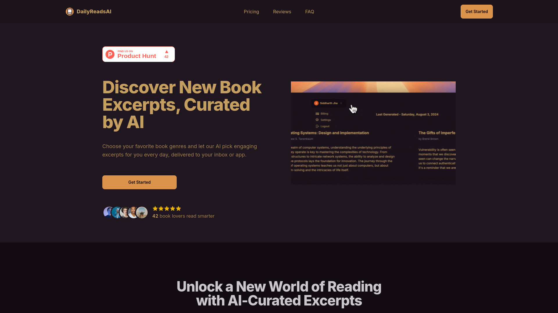 DailyReadsAI网页截图,DailyReadsAI网页快照
