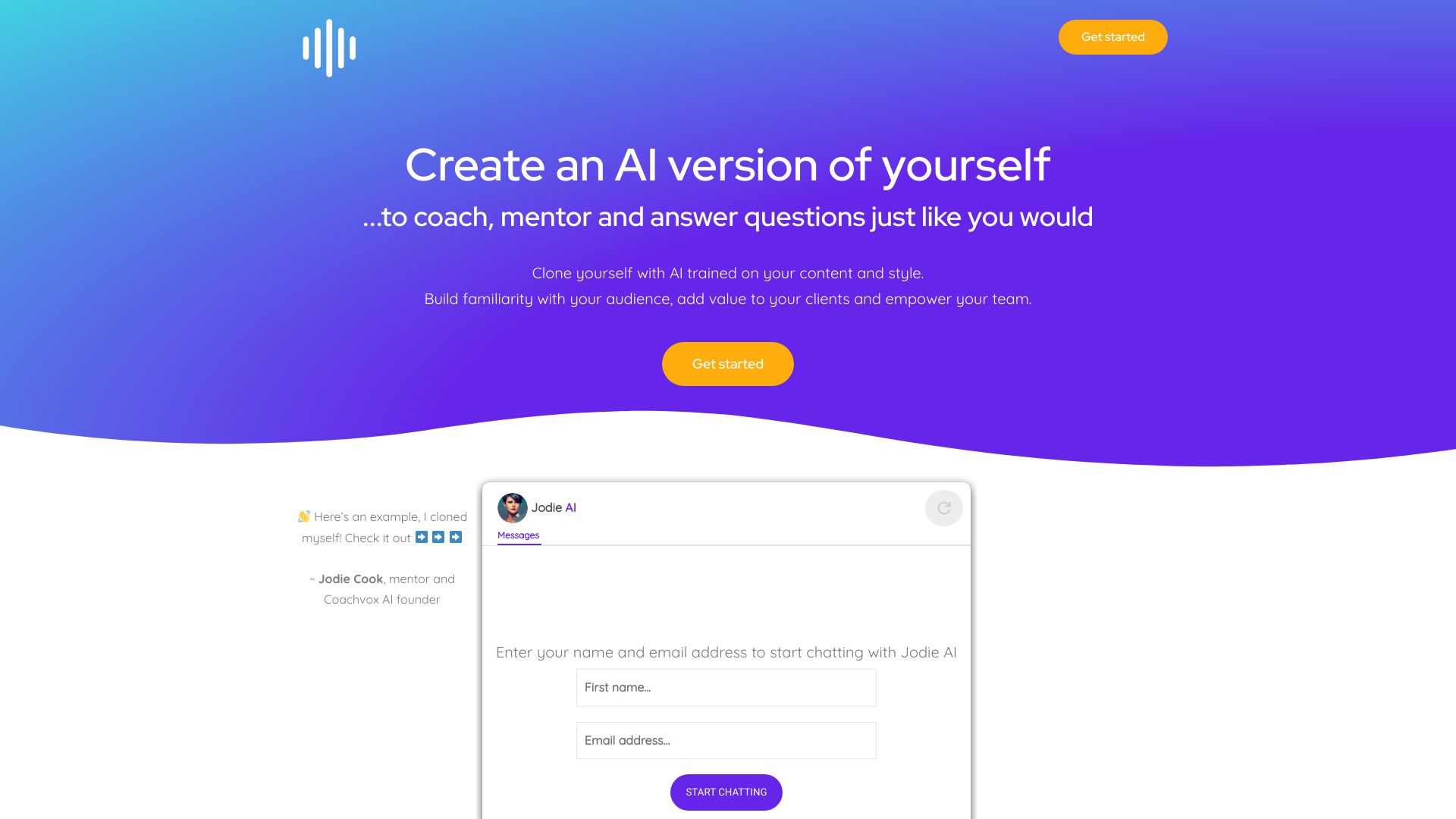 Coachvox AI网页截图,Coachvox AI网页快照