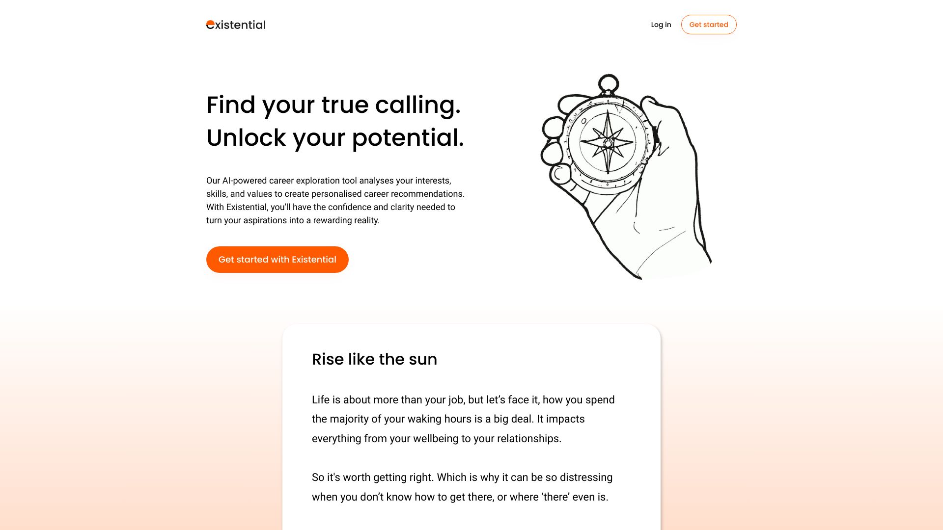 Existential网页截图,Existential网页快照