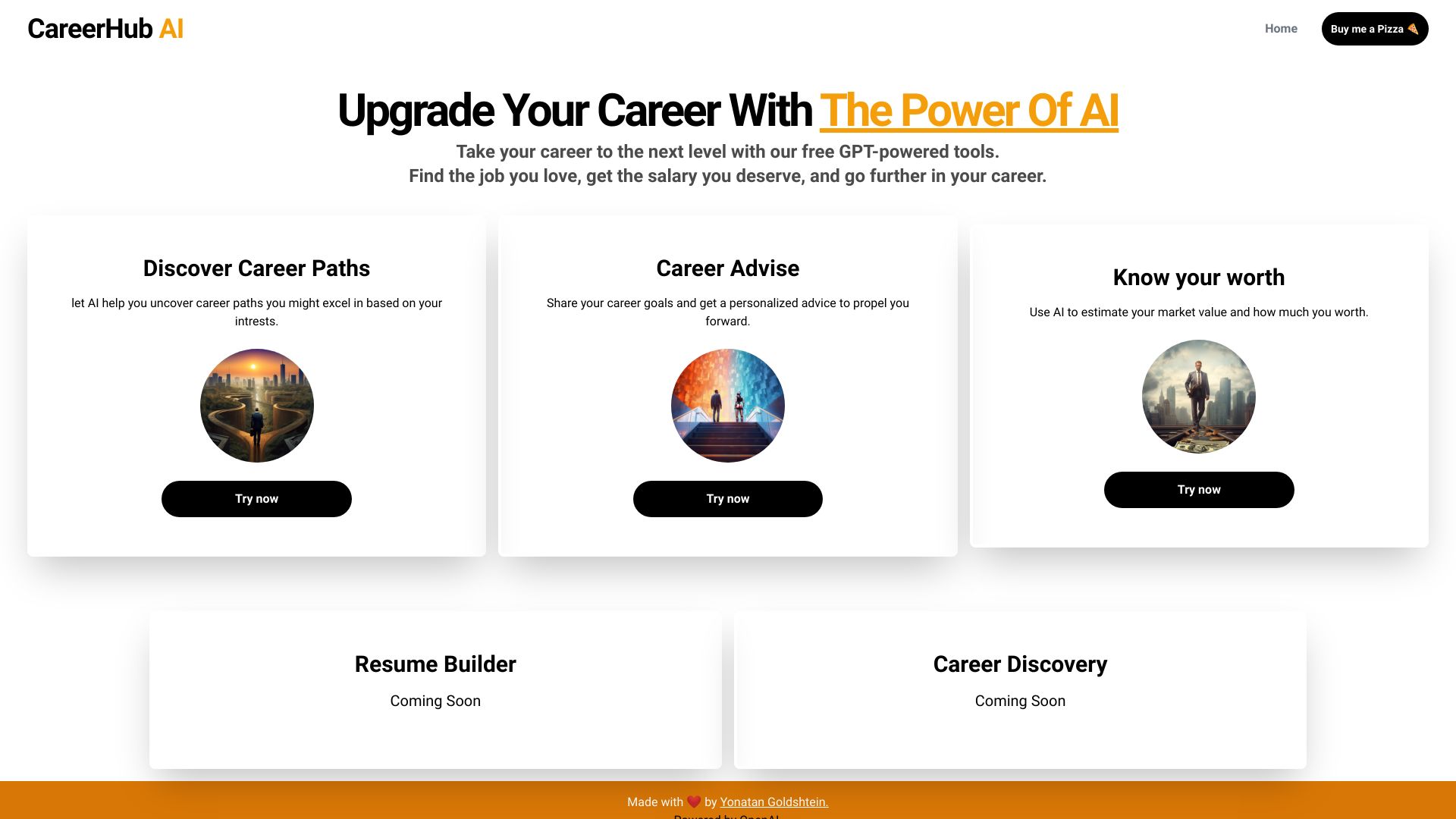CareerHub AI网页截图,CareerHub AI网页快照