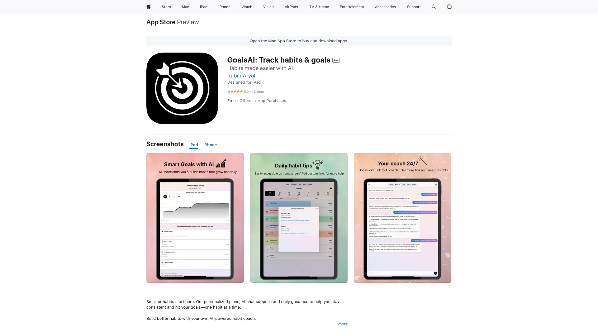 GoalsAI- Personalized plans with AI网页截图,GoalsAI- Personalized plans with AI网页快照