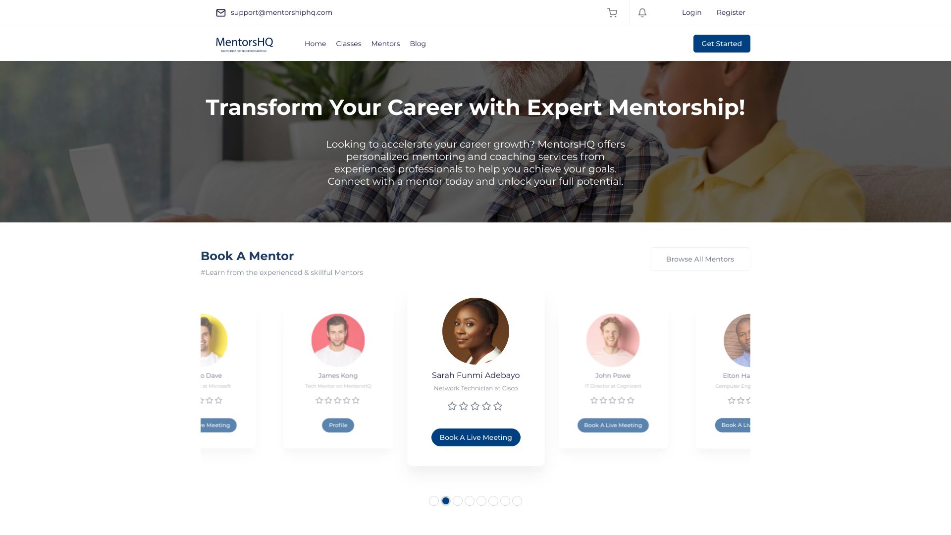 MentorsHQ网页截图,MentorsHQ网页快照