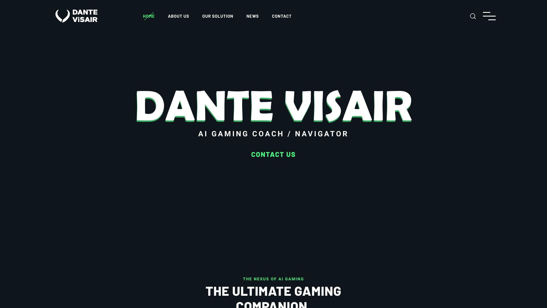 Dante Visair网页截图,Dante Visair网页快照