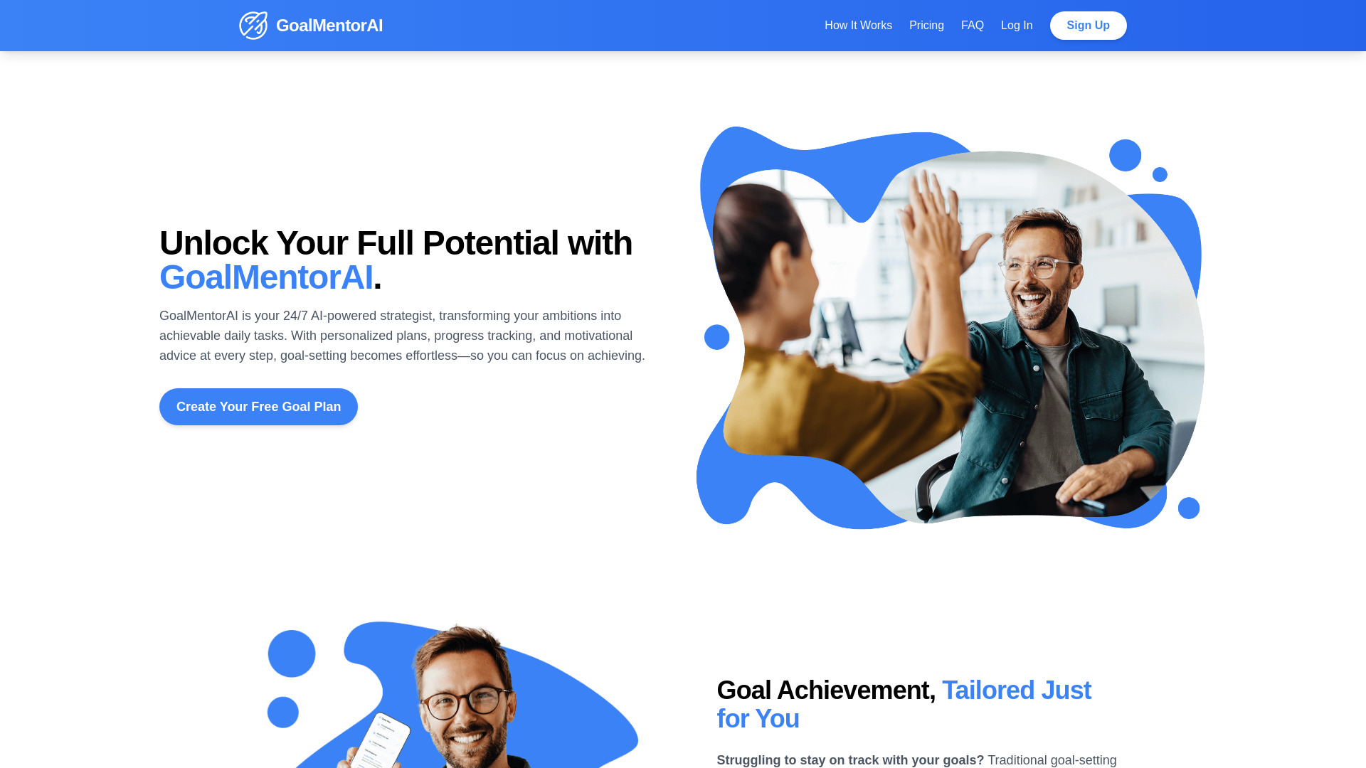 GoalMentorAI网页截图,GoalMentorAI网页快照