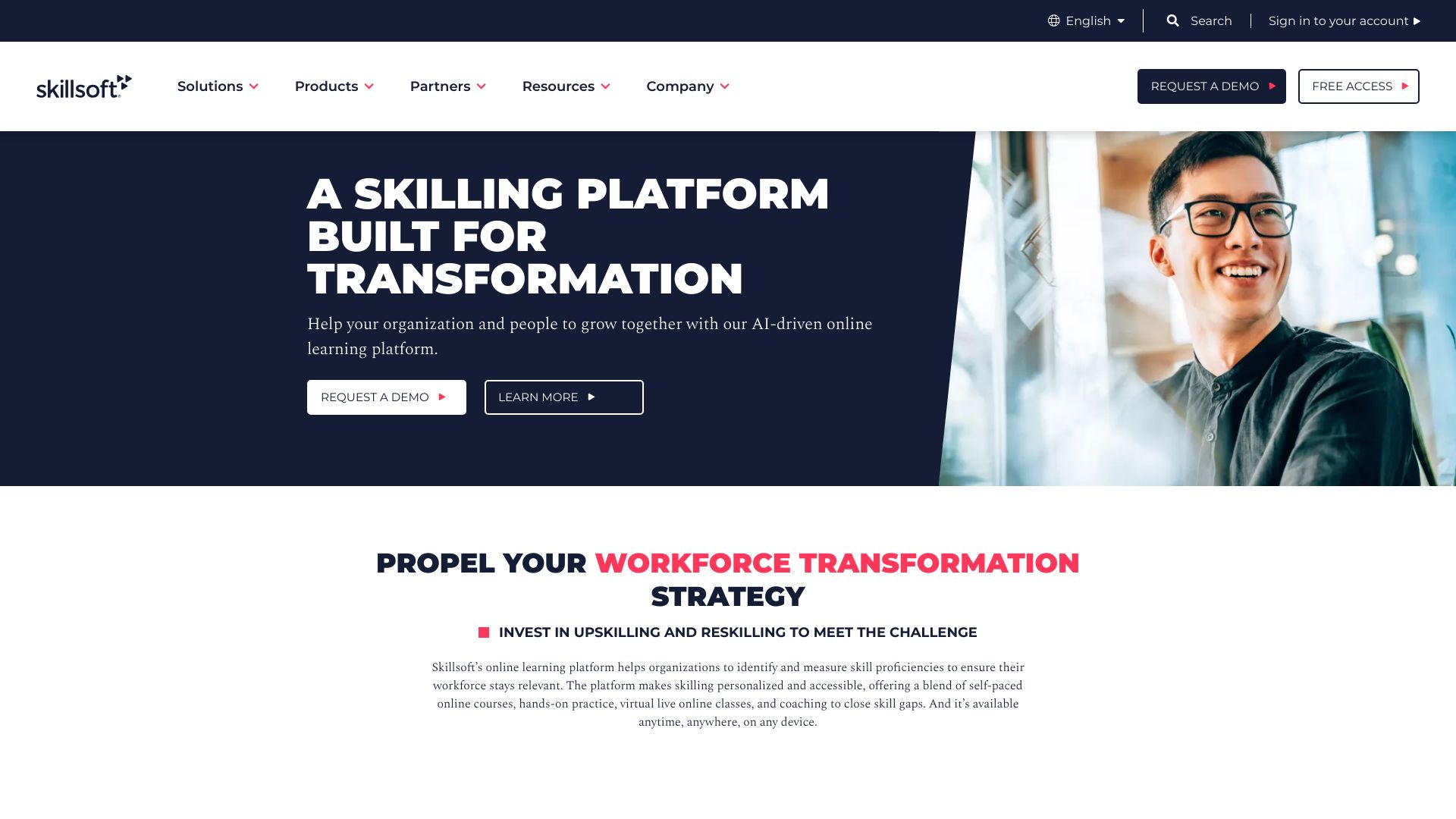 Skillsoft Percipio网页截图,Skillsoft Percipio网页快照