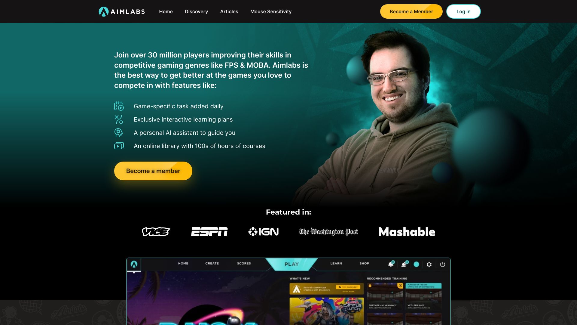 Aimlabs网页截图,Aimlabs网页快照