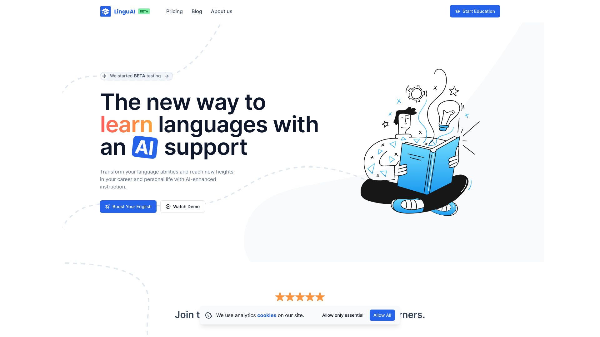 LinguAI网页截图,LinguAI网页快照