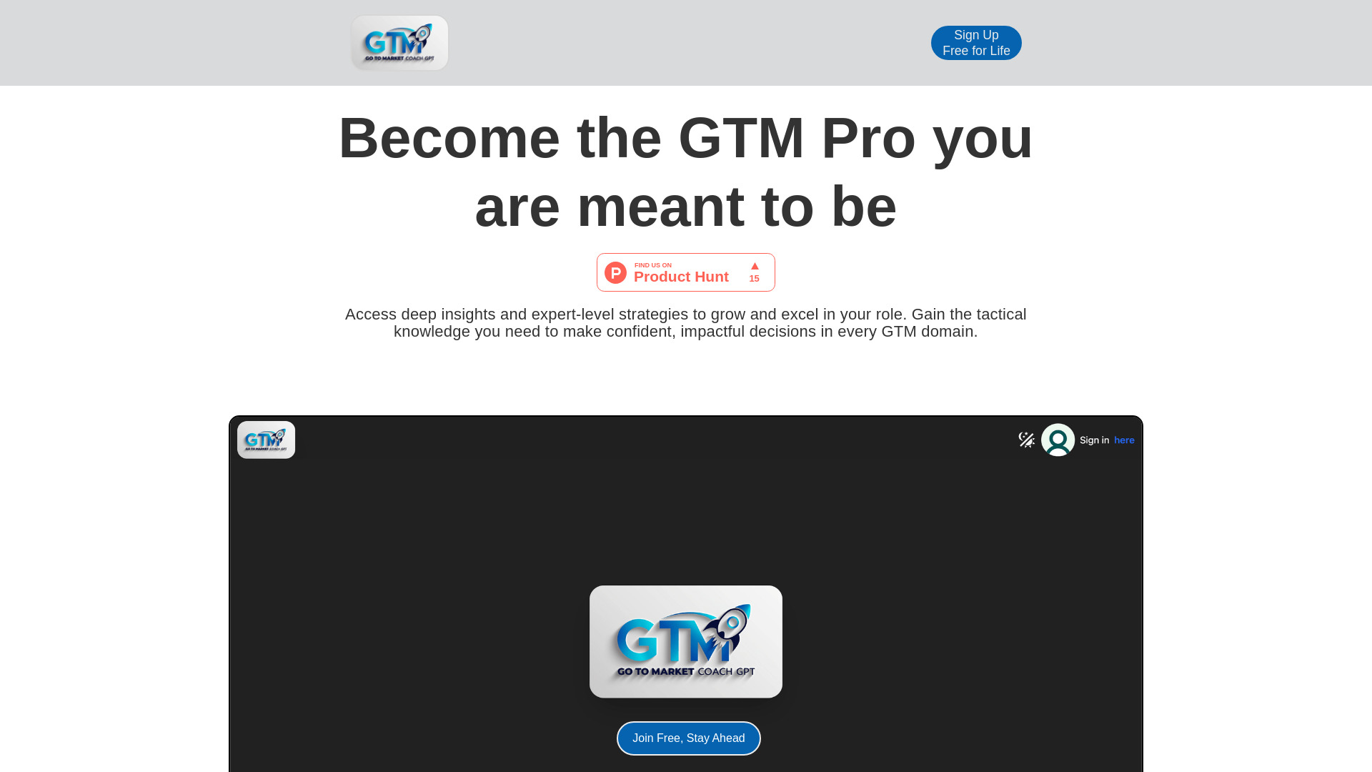 GTM Coach GPT网页截图,GTM Coach GPT网页快照