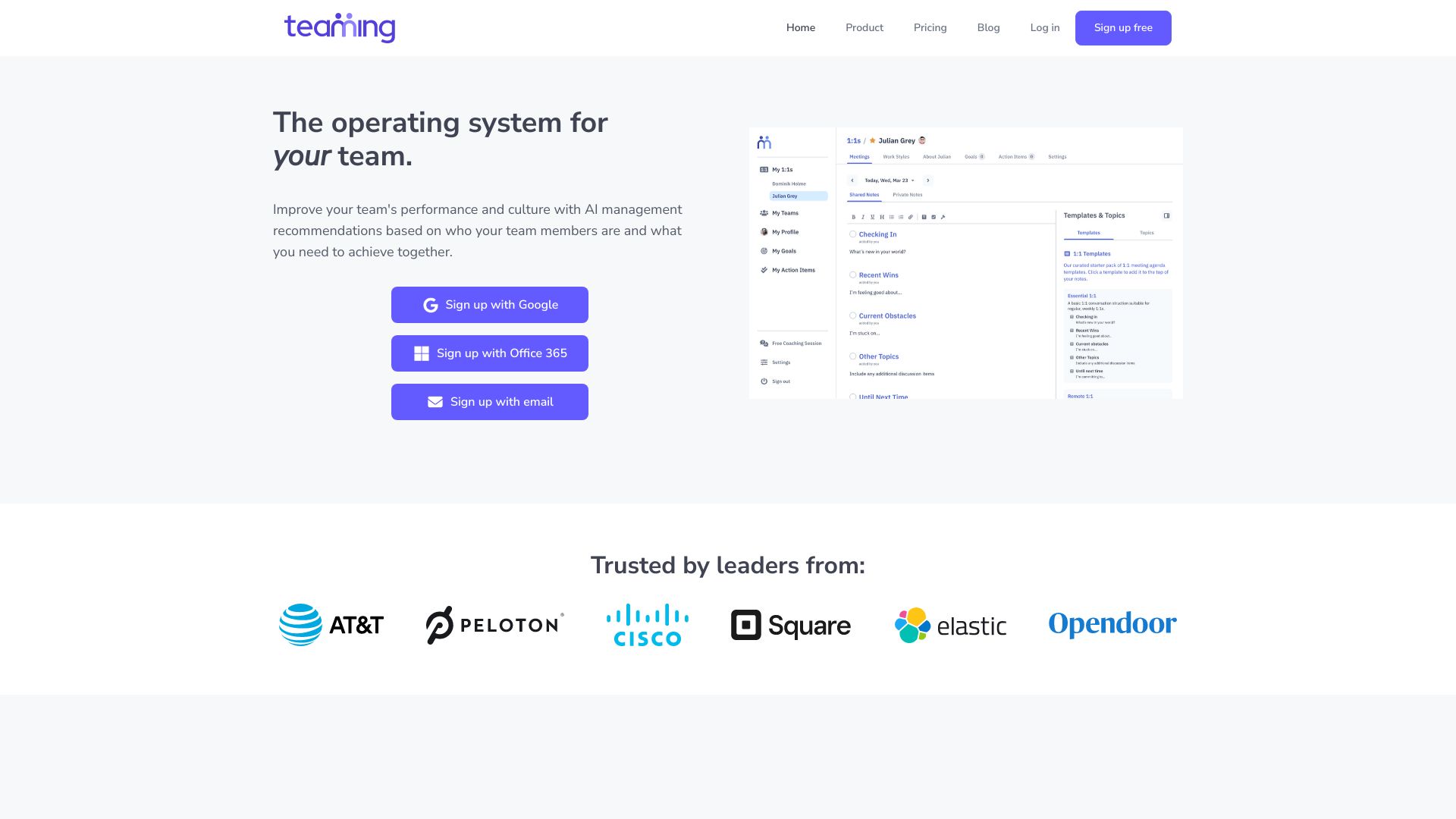 Teaming网页截图,Teaming网页快照