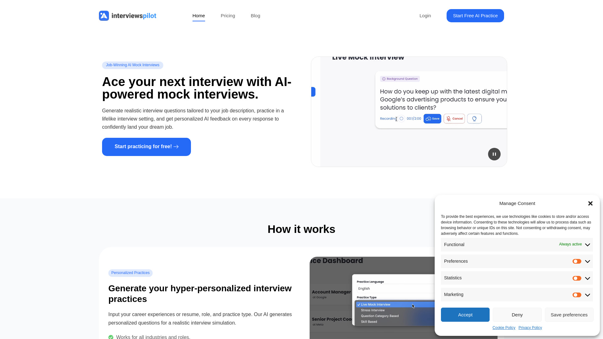Interviews Pilot网页截图,Interviews Pilot网页快照