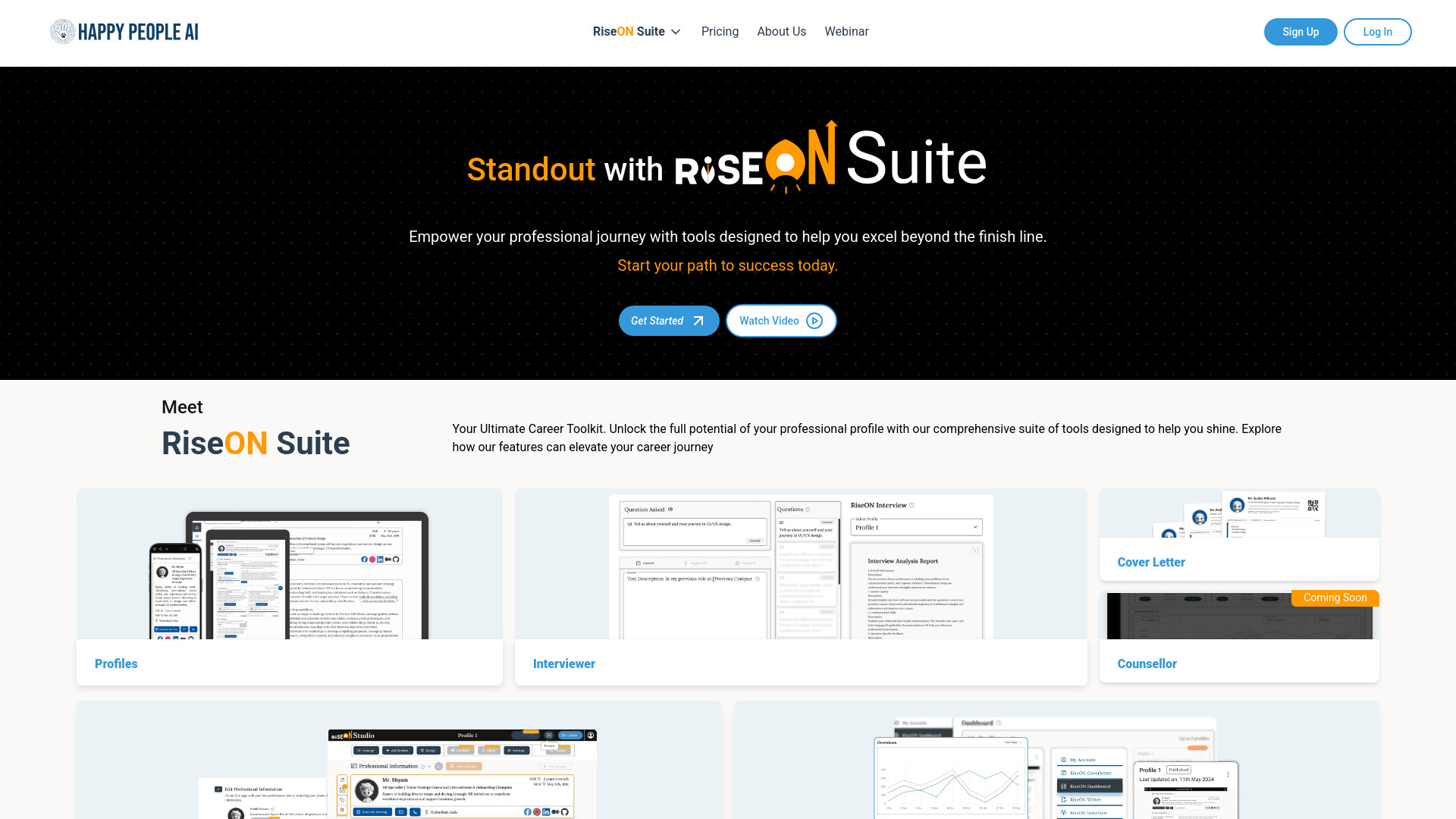 RiseON Suite网页截图,RiseON Suite网页快照