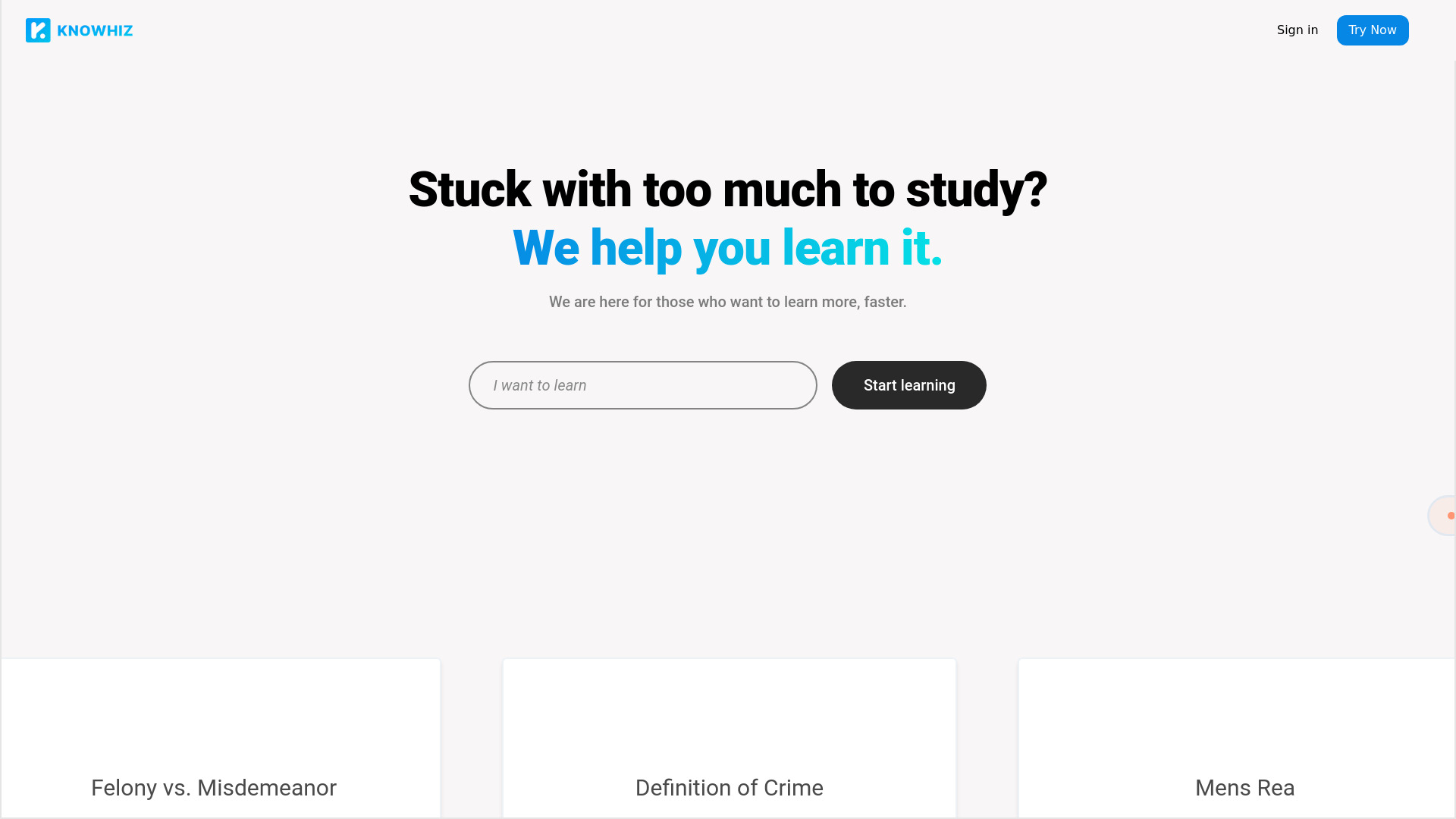 KnoWhiz网页截图,KnoWhiz网页快照
