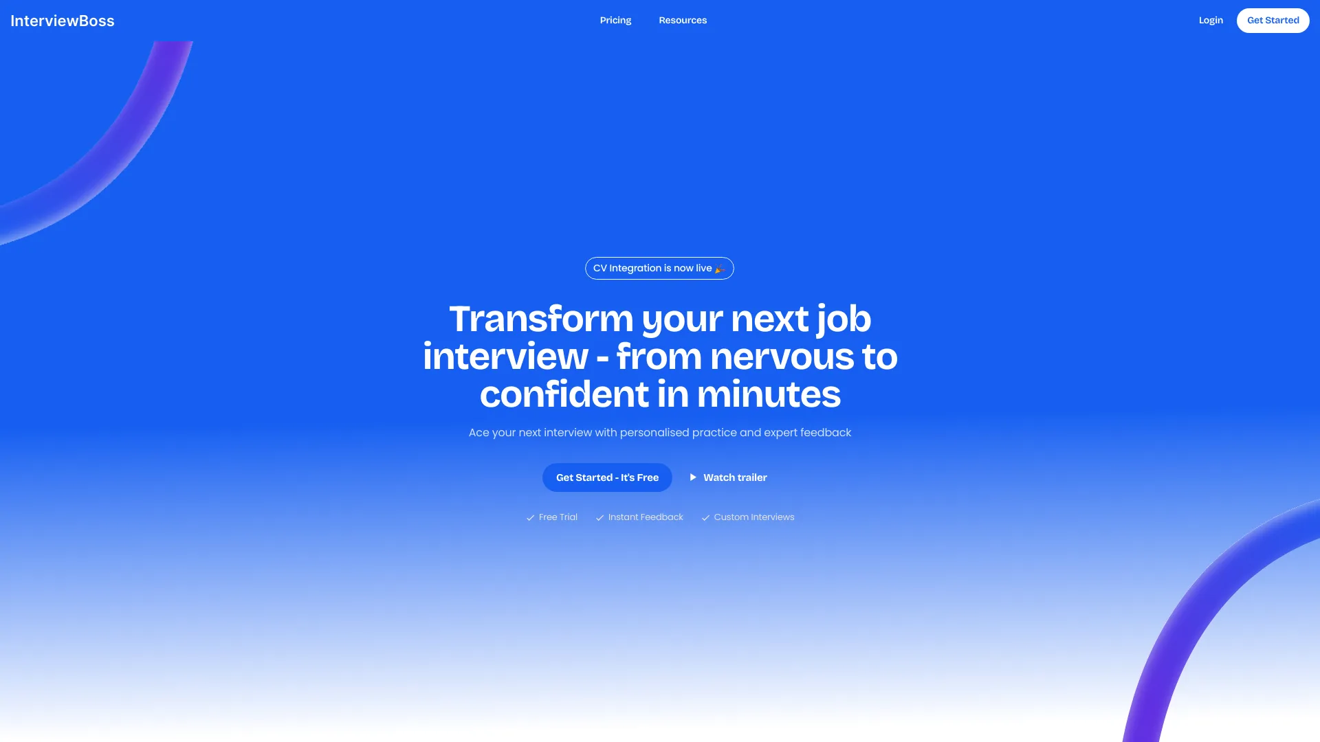 InterviewBoss网页截图,InterviewBoss网页快照