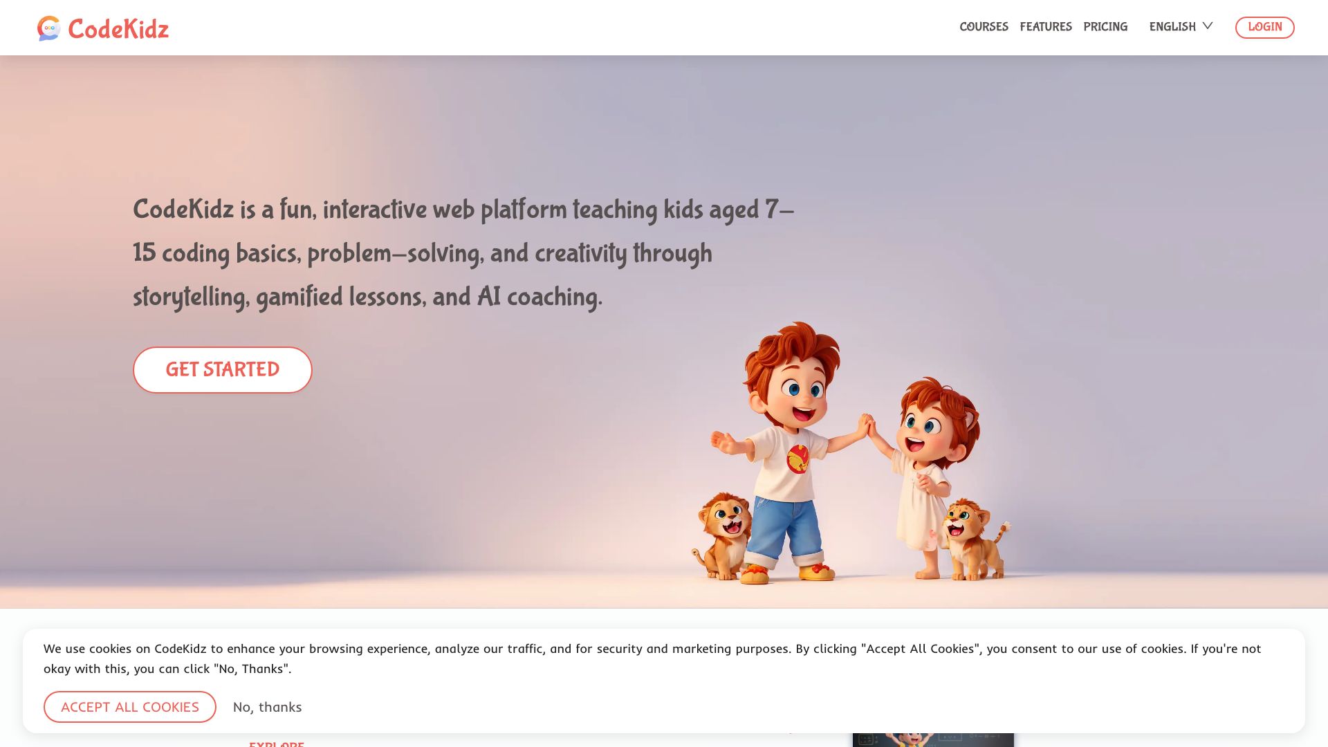 CodeKidz网页截图,CodeKidz网页快照