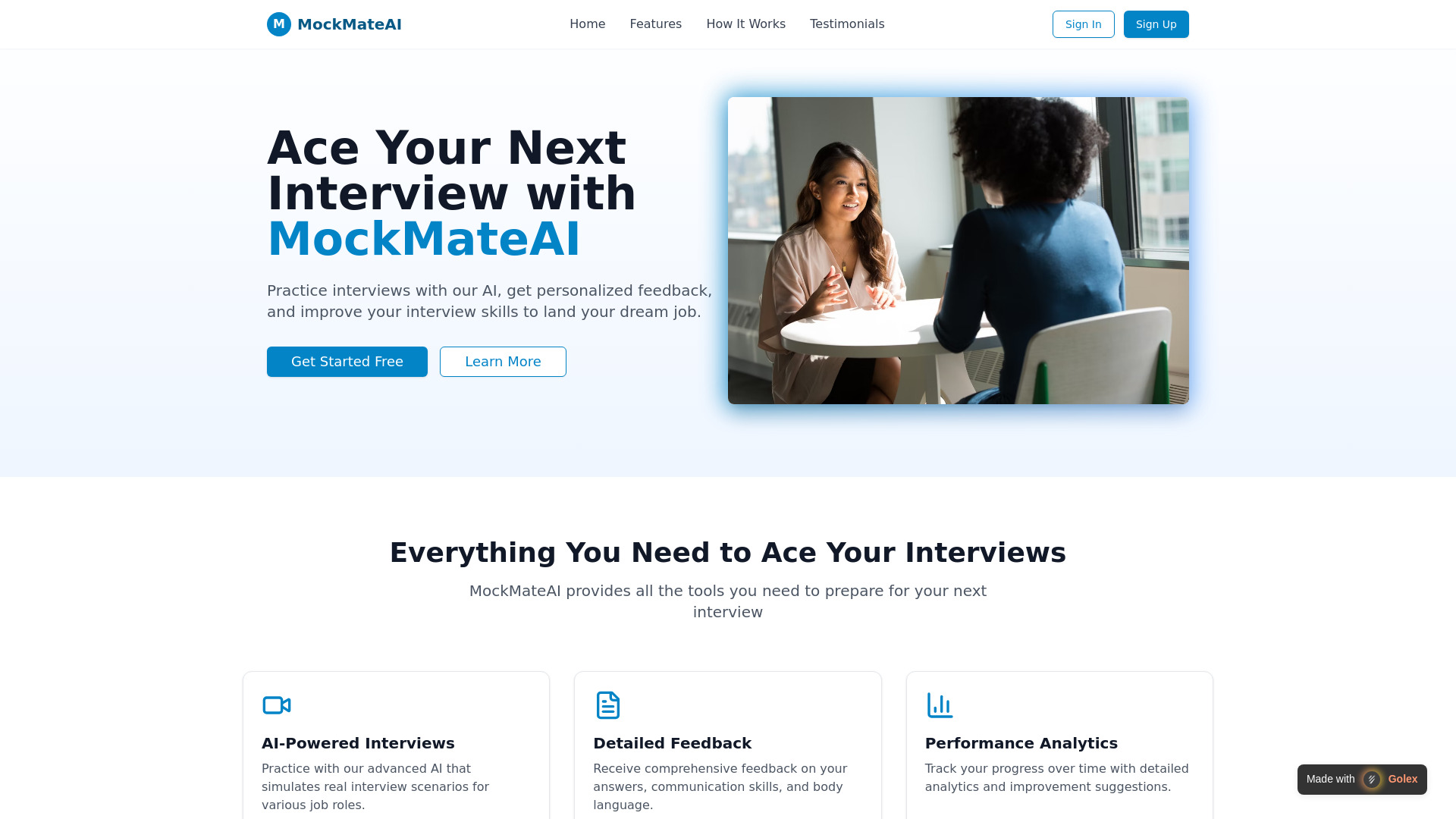 MockmateAi网页截图,MockmateAi网页快照